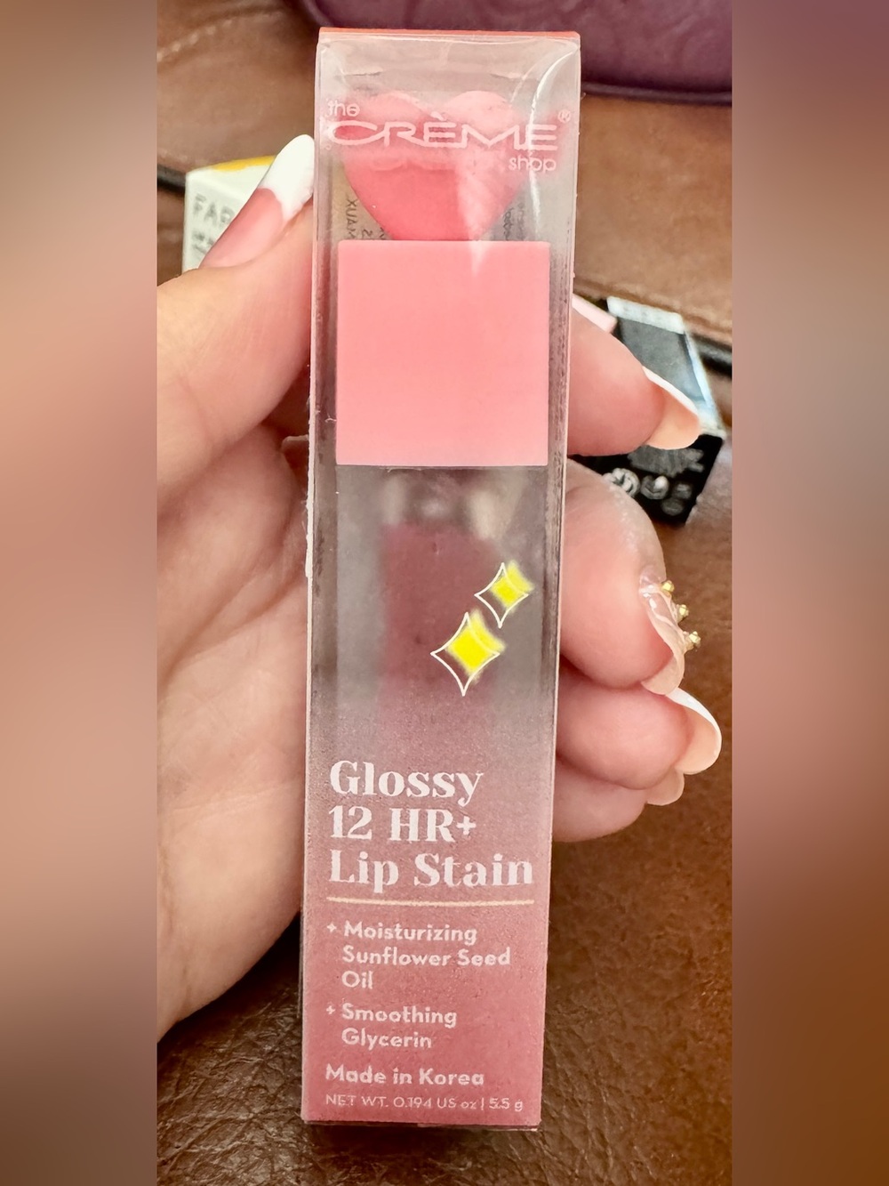 The Crème Shop Glossy 12 HR+ Lip Stain - Color Cherub